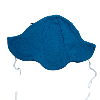 Sommerhut Musselin blau 54