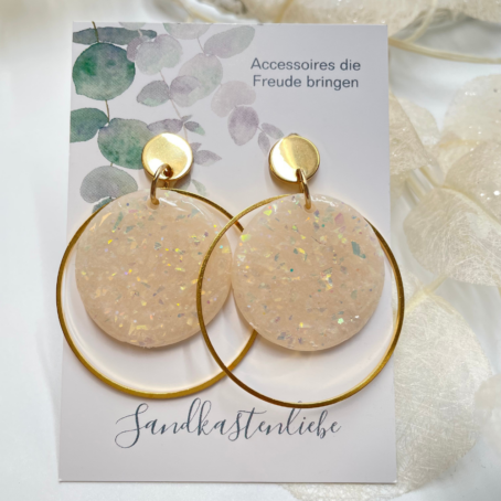 Ohrringe Opal Kreise XL