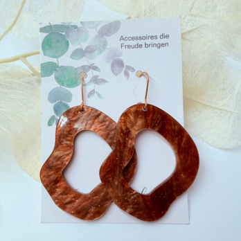Ohrringe Extra Rosé/Braun