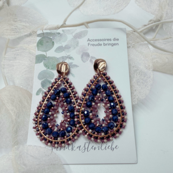 Ohrringe Miyuki Glasperlen Tropfen Multicolor