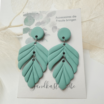 Ohrringe Salbei Blatt