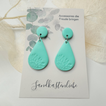 Ohrringe Mint Sonnenblume